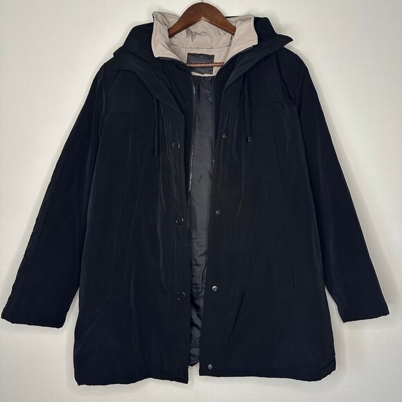 Covington Warm, Black Jacket with Detachable Hood - Picture 3 of 15